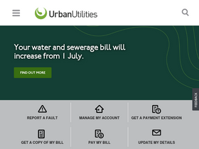 'urbanutilities.com.au' screenshot