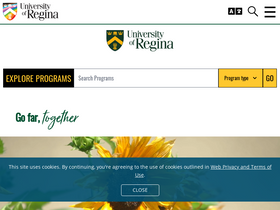 'uregina.ca' screenshot
