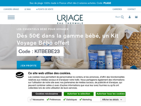 'uriage.fr' screenshot