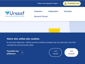 'urssaf.fr' screenshot
