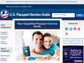 'us-passport-service-guide.com' screenshot