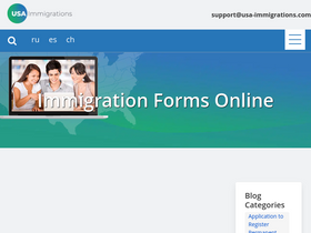 'usa-immigrations.com' screenshot