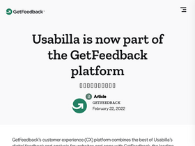 'usabilla.com' screenshot
