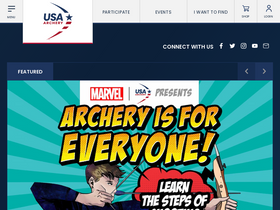 'usarchery.org' screenshot