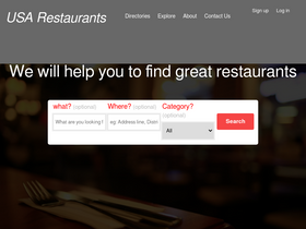 'usarestaurants.info' screenshot