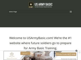 'usarmybasic.com' screenshot