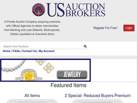 'usauctionbrokers.com' screenshot