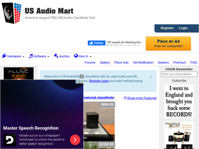 'usaudiomart.com' screenshot