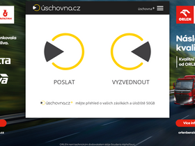 'uschovna.cz' screenshot