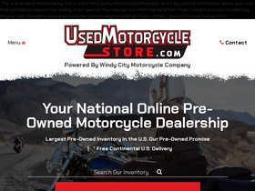 'usedmotorcyclestore.com' screenshot