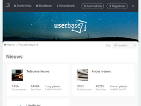'userbase.be' screenshot