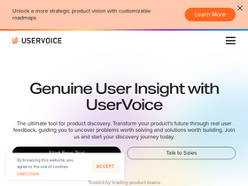 'uservoice.com' screenshot