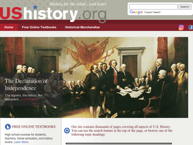 'ushistory.org' screenshot