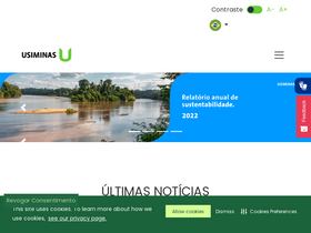 'usiminas.com' screenshot