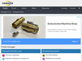 'usinages.com' screenshot