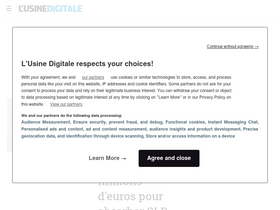'usine-digitale.fr' screenshot