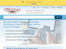 'uslegal.com' screenshot