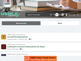 'usmle-forums.com' screenshot