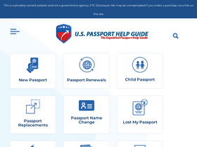 'uspassporthelpguide.com' screenshot