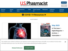 'uspharmacist.com' screenshot