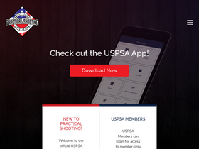 'uspsa.org' screenshot