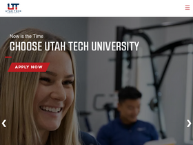 'utahtech.edu' screenshot