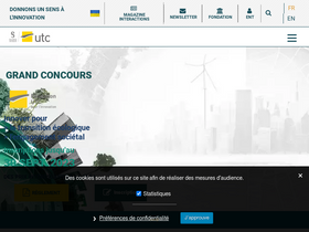 'utc.fr' screenshot