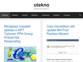 'utekno.com' screenshot