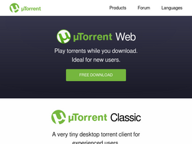 'utorrent.com' screenshot
