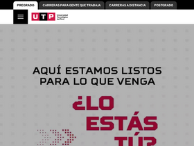 'utp.edu.pe' screenshot