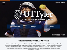 'uttyler.edu' screenshot