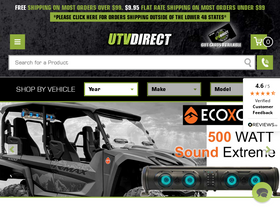 'utvdirect.com' screenshot