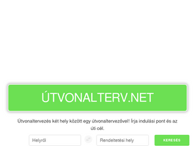 'utvonalterv.net' screenshot