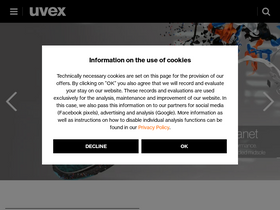 'uvex-safety.com' screenshot