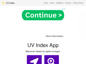 'uvindex.app' screenshot
