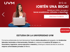 'uvm.mx' screenshot