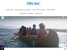 'uwc.org' screenshot