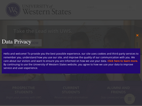 'uws.edu' screenshot