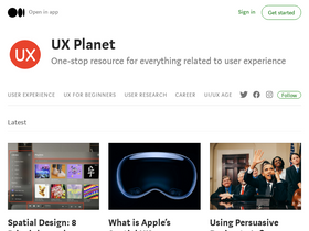 'uxplanet.org' screenshot