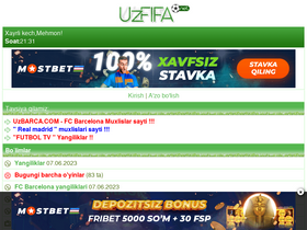 'uzfifa.net' screenshot