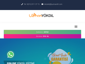 'uzmanyokdil.com' screenshot