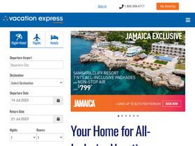 'vacationexpress.com' screenshot