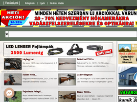 'vadaszapro.net' screenshot