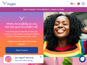 'vagisil.com' screenshot