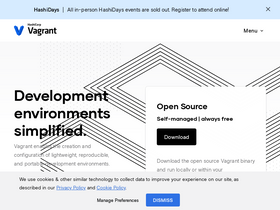 'vagrantup.com' screenshot