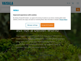 'vaisala.com' screenshot