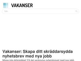 'vakanser.se' screenshot