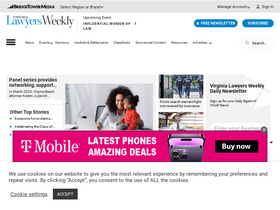 'valawyersweekly.com' screenshot