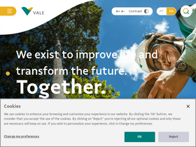 'vale.com' screenshot