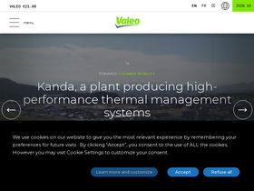 'valeo.com' screenshot